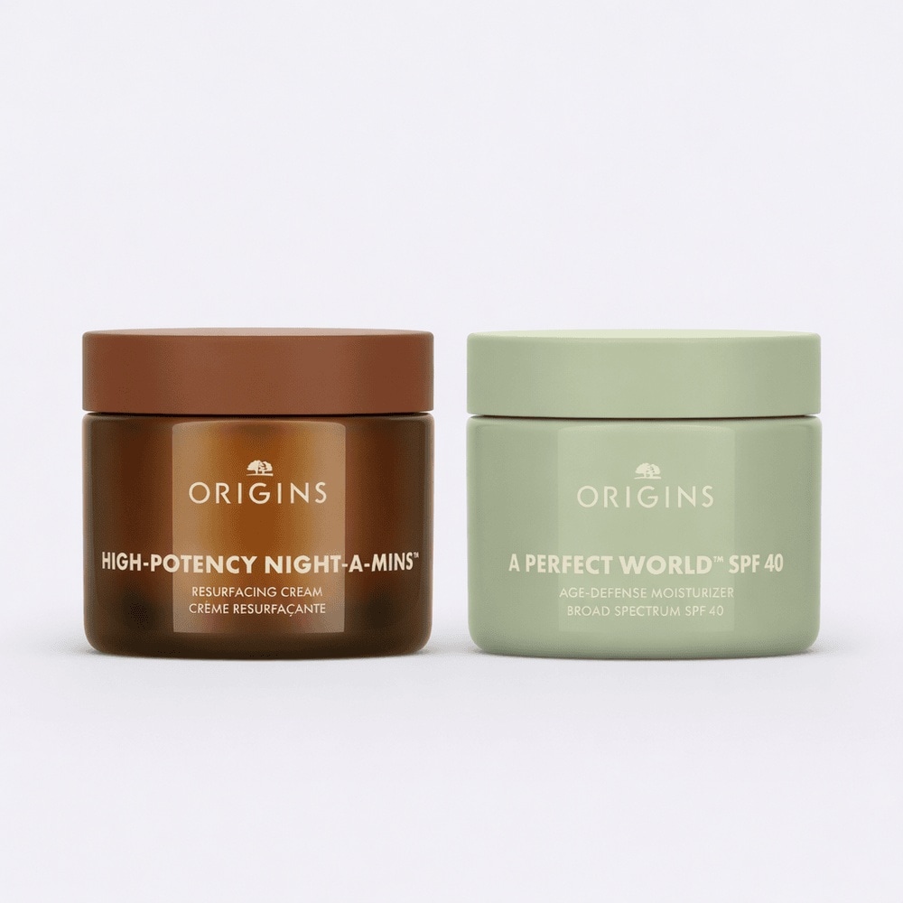 High-Potency Night-A-Mins™ + A Perfect World™ SPF40 Day & Night Moisturizer Duo, 2 Full Sizes